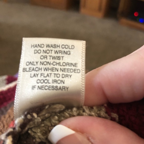 C&B Zip Front Cardigan-Sz Lg-Brown/Tan/Gray/Marion - Picture 6 of 7